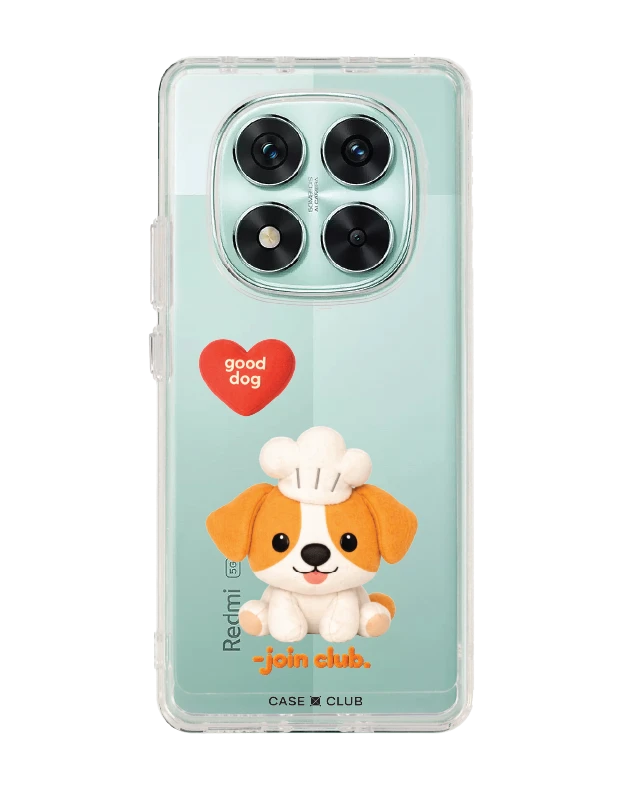 redmi note 14 pro clear case join the club heartful jack russell terrier
