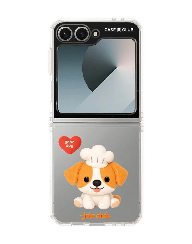 samsung galaxy z flip 6 clear case join the club heartful jack russell terrier