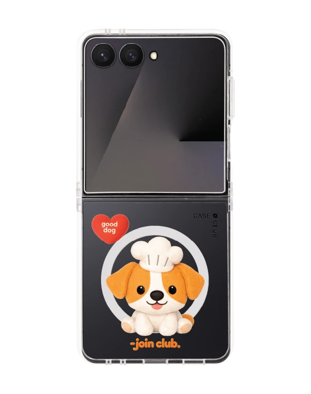 samsung galaxy z flip 7 clear magsafe join the club heartful jack russell terrier