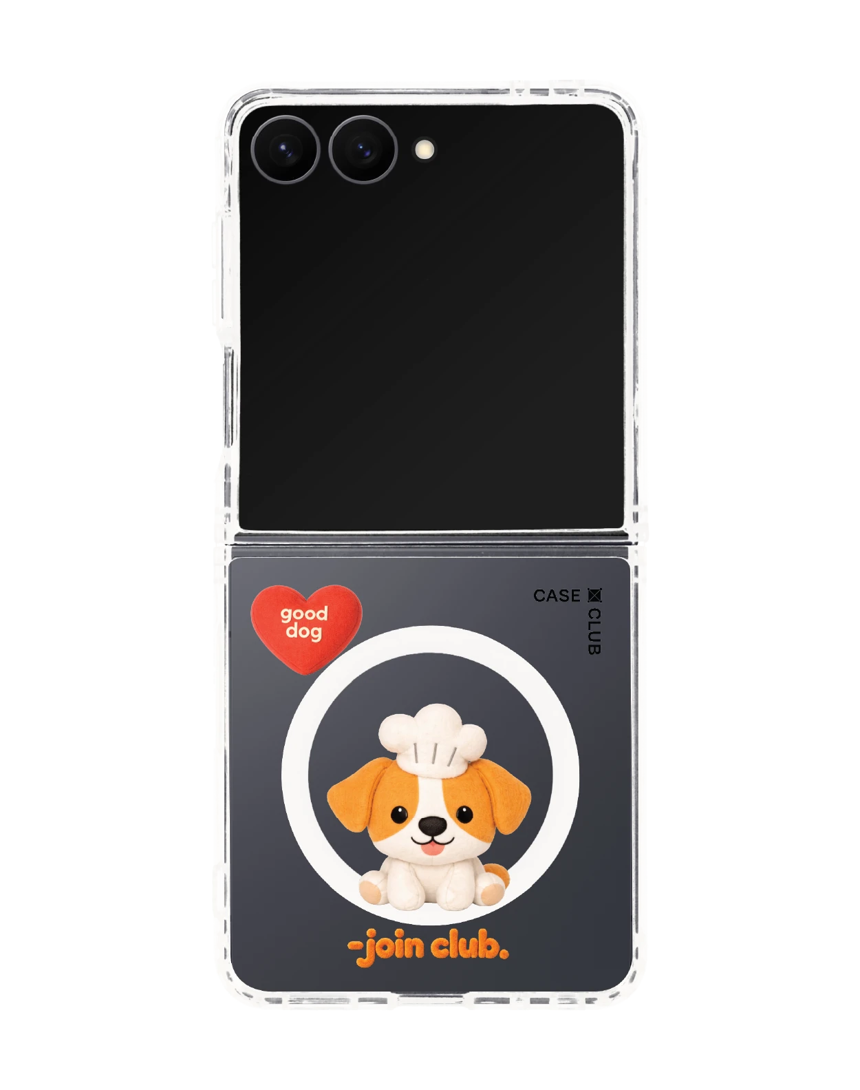 samsung galaxy z flip 8 clear magsafe join the club heartful jack russell terrier