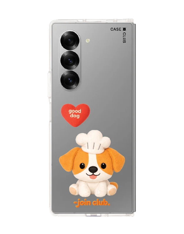 samsung galaxy z fold 6 clear case join the club heartful jack russell terrier