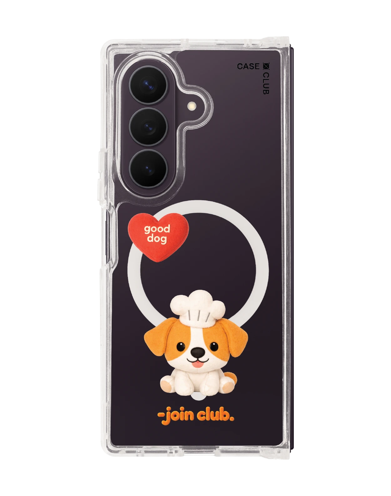 เคสใส samsung galaxy z fold 8 ultra magsafe jtc heartful แจ็ครัสเซลล์