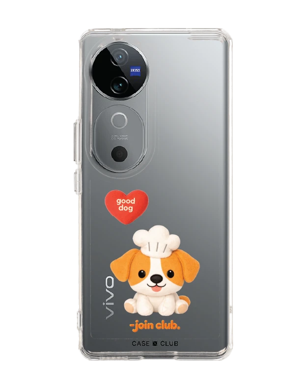 vivo v40 5g clear case join the club heartful jack russell terrier