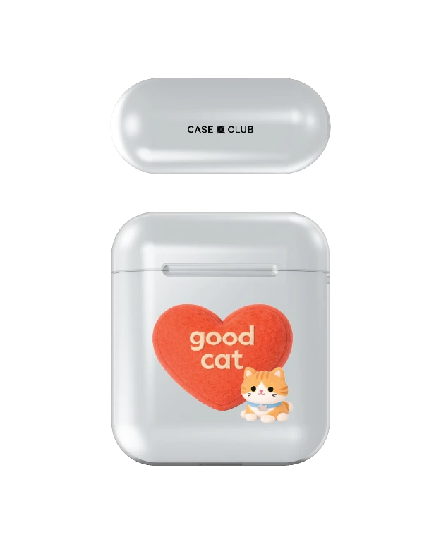 join the club heartful orange cat