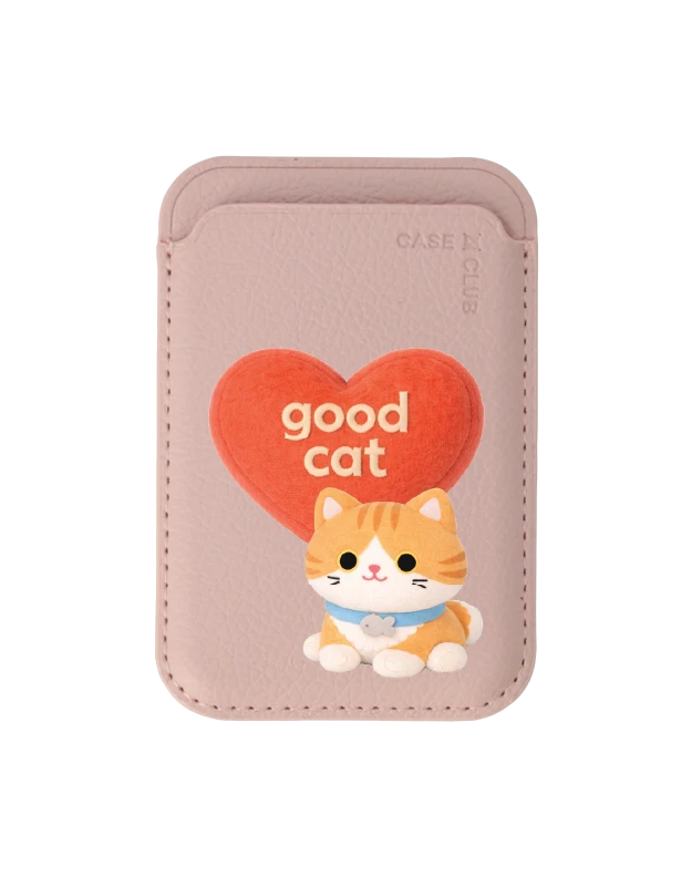join the club heartful orange cat
