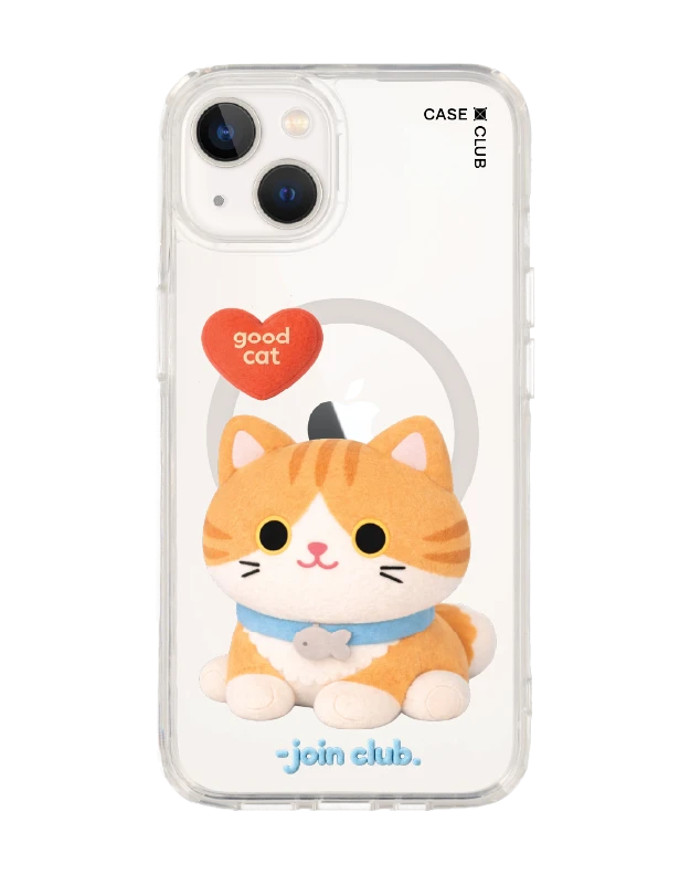 เคสใส iphone 13 magsafe join the club heartful แมวส้ม