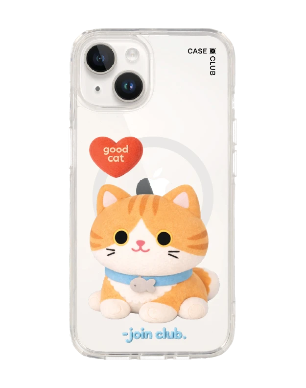 เคสใส iphone 14 magsafe join the club heartful แมวส้ม