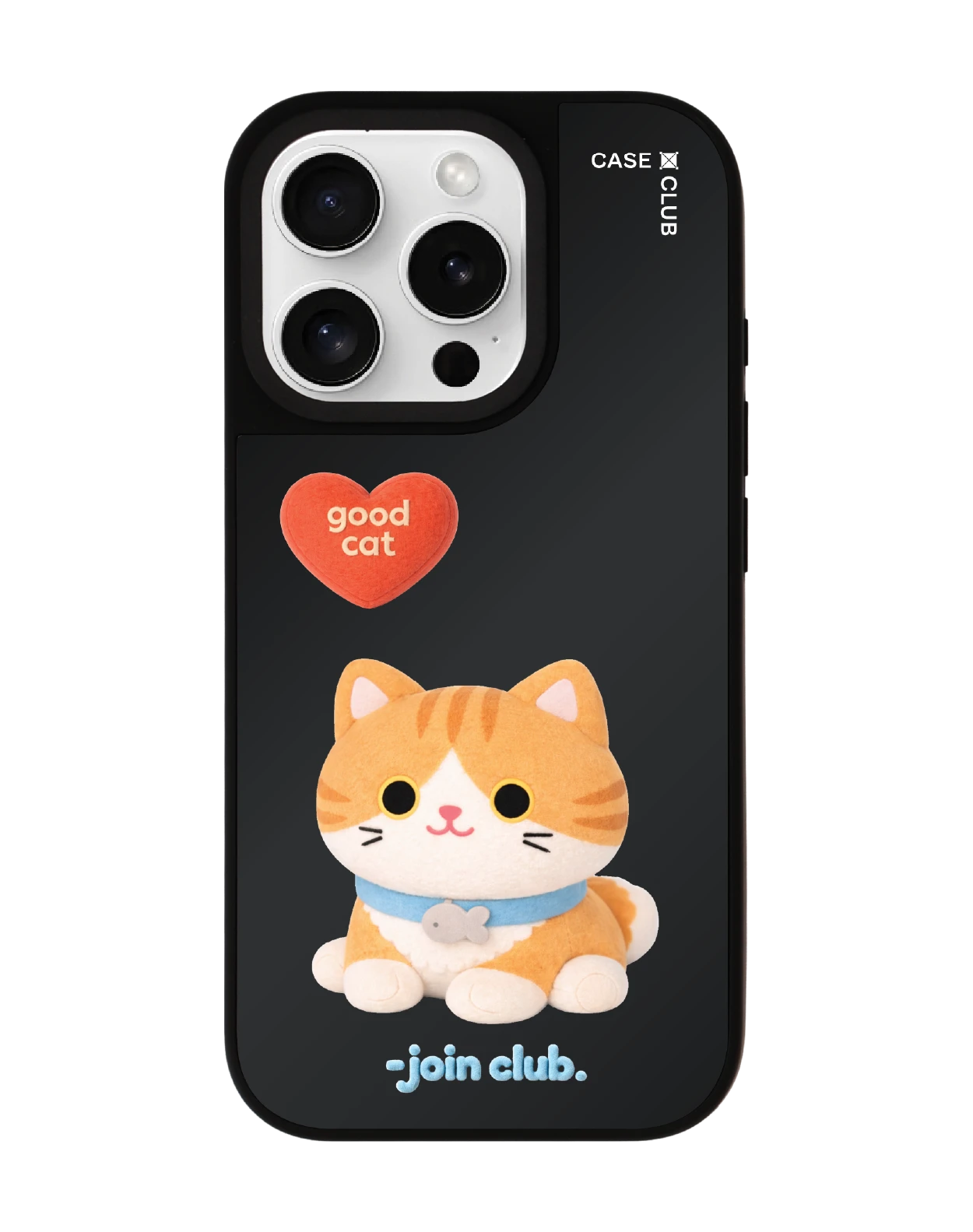 เคสกระจก iphone 16 pro matte magsafe join the club heartful แมวส้ม
