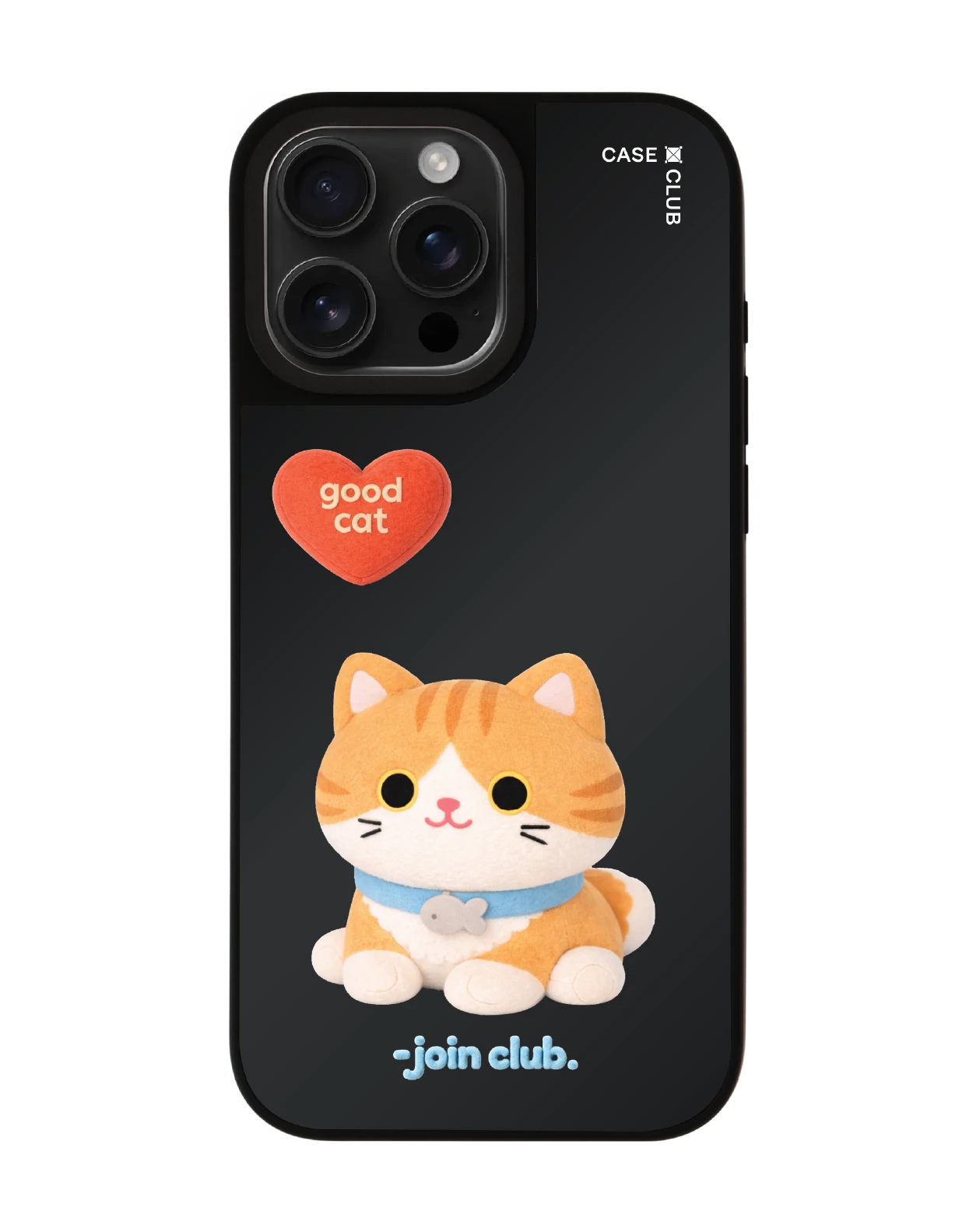 เคสกระจก iphone 16 pro max matte magsafe join the club heartful แมวส้ม
