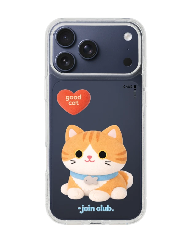 เคสใส iphone 17 pro max join the club heartful แมวส้ม