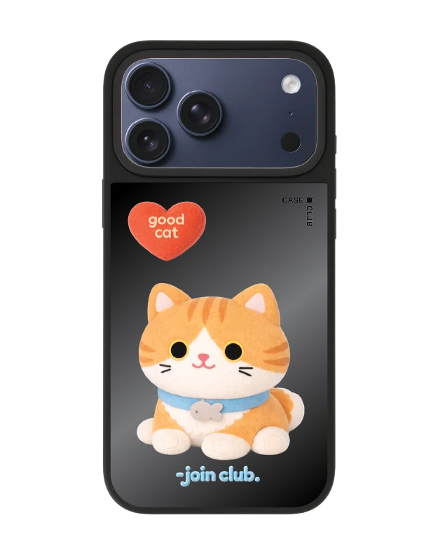 เคสกระจก iphone 17 pro max matte magsafe join the club heartful แมวส้ม
