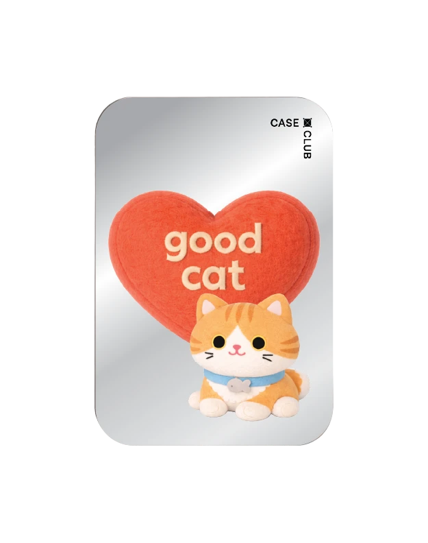 join the club heartful orange cat