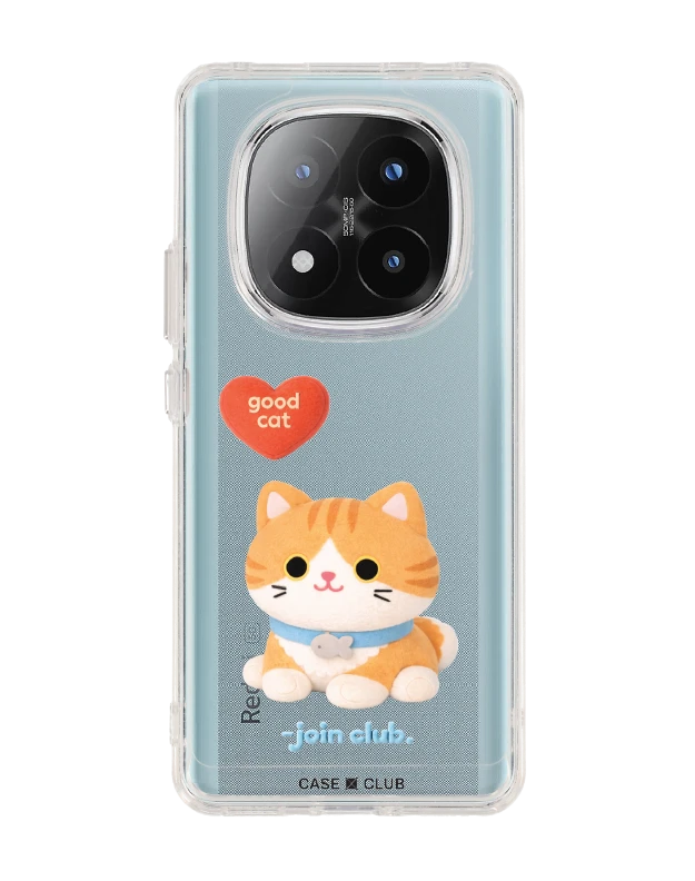 เคสใส redmi note 14 pro plus join the club heartful แมวส้ม