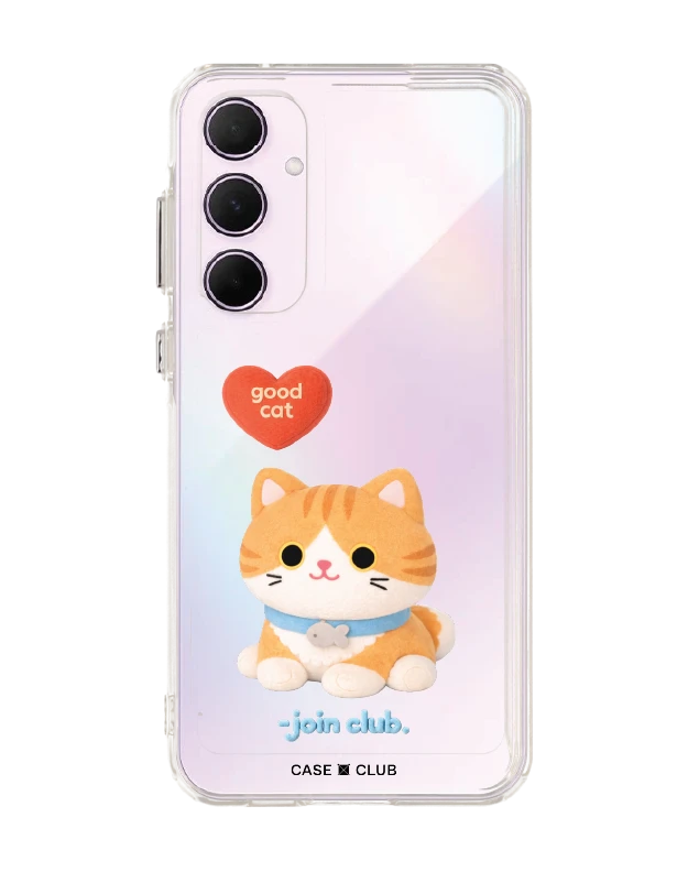 เคสใส samsung a55 join the club heartful แมวส้ม