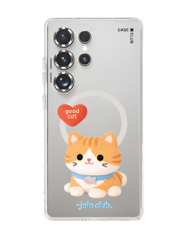 เคสใส samsung galaxy s25 ultra magsafe join the club heartful แมวส้ม