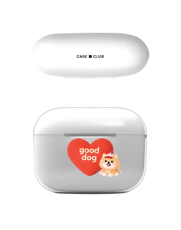 airpods pro 3 clear case join the club heartful pomeranian