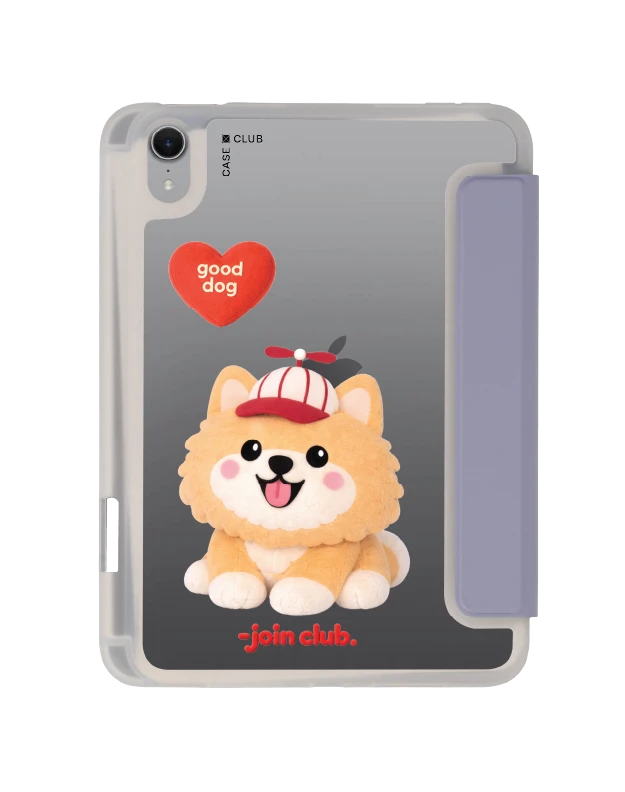 เคสใส ipad mini 7 สีม่วง join the club heartful ปอมเมอเรเนียน