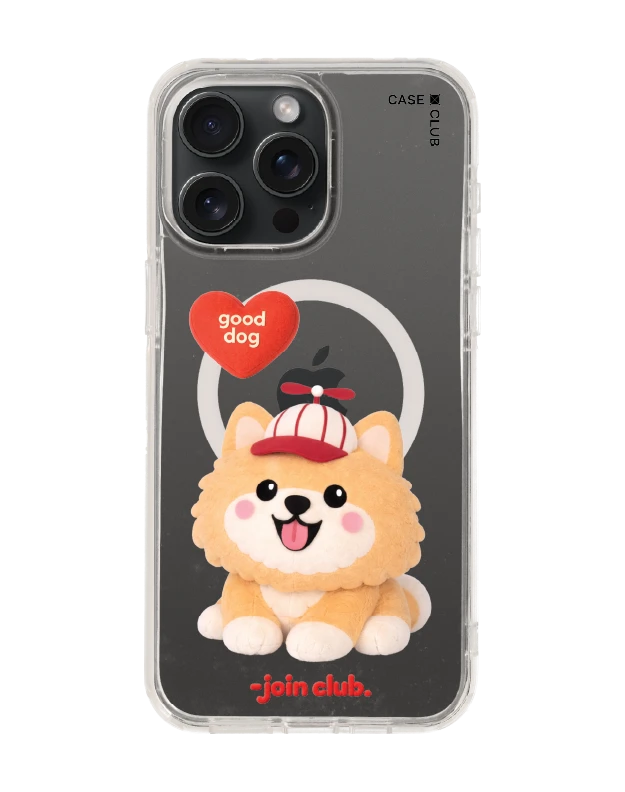 iphone 15 pro max clear magsafe join the club heartful pomeranian