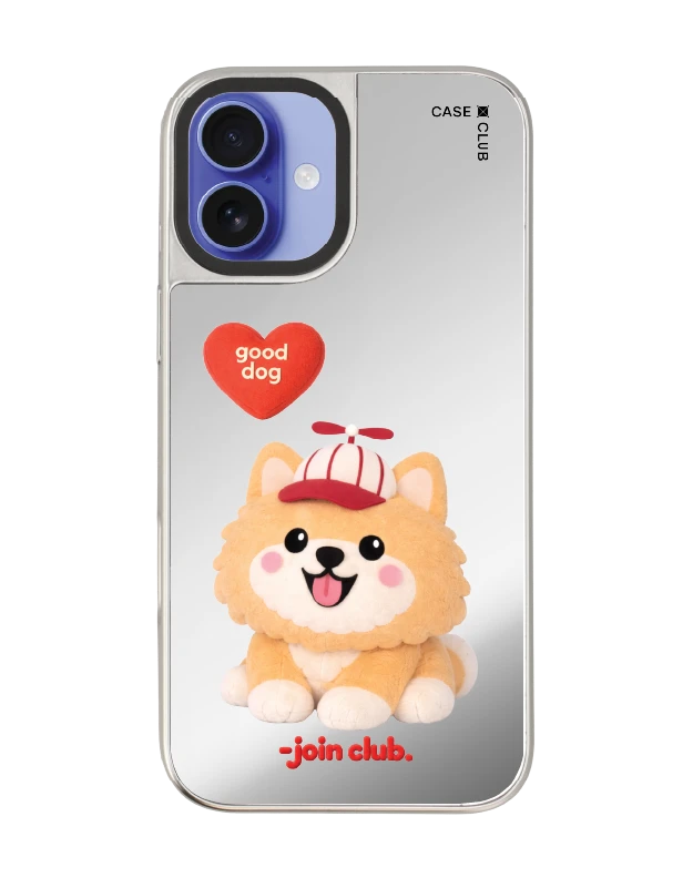 iphone 16 plus mirror case magsafe join the club heartful pomeranian