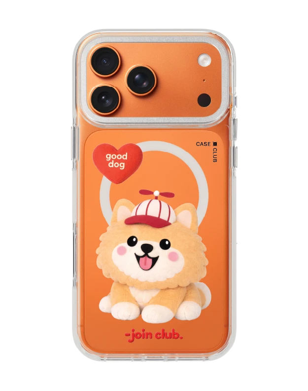 เคสใส iphone 17 pro max magsafe สีขาว join the club heartful ปอมเมอเรเนียน