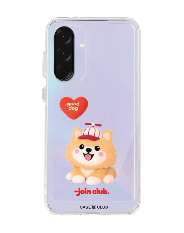 samsung galaxy a36 clear case join the club heartful pomeranian