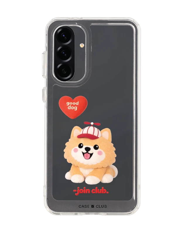 samsung galaxy a56 clear case join the club heartful pomeranian