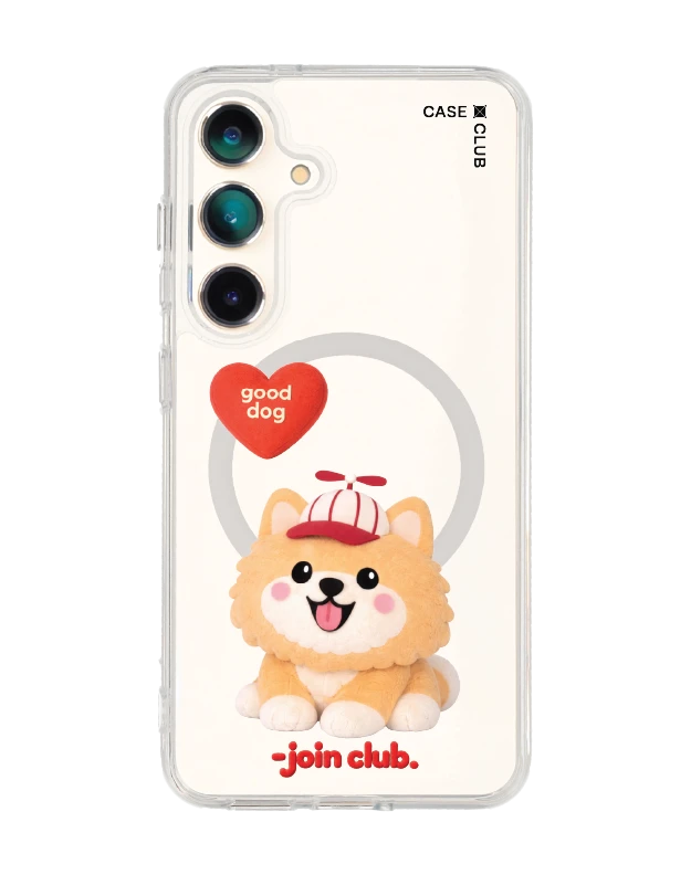 samsung galaxy s25 clear magsafe join the club heartful pomeranian