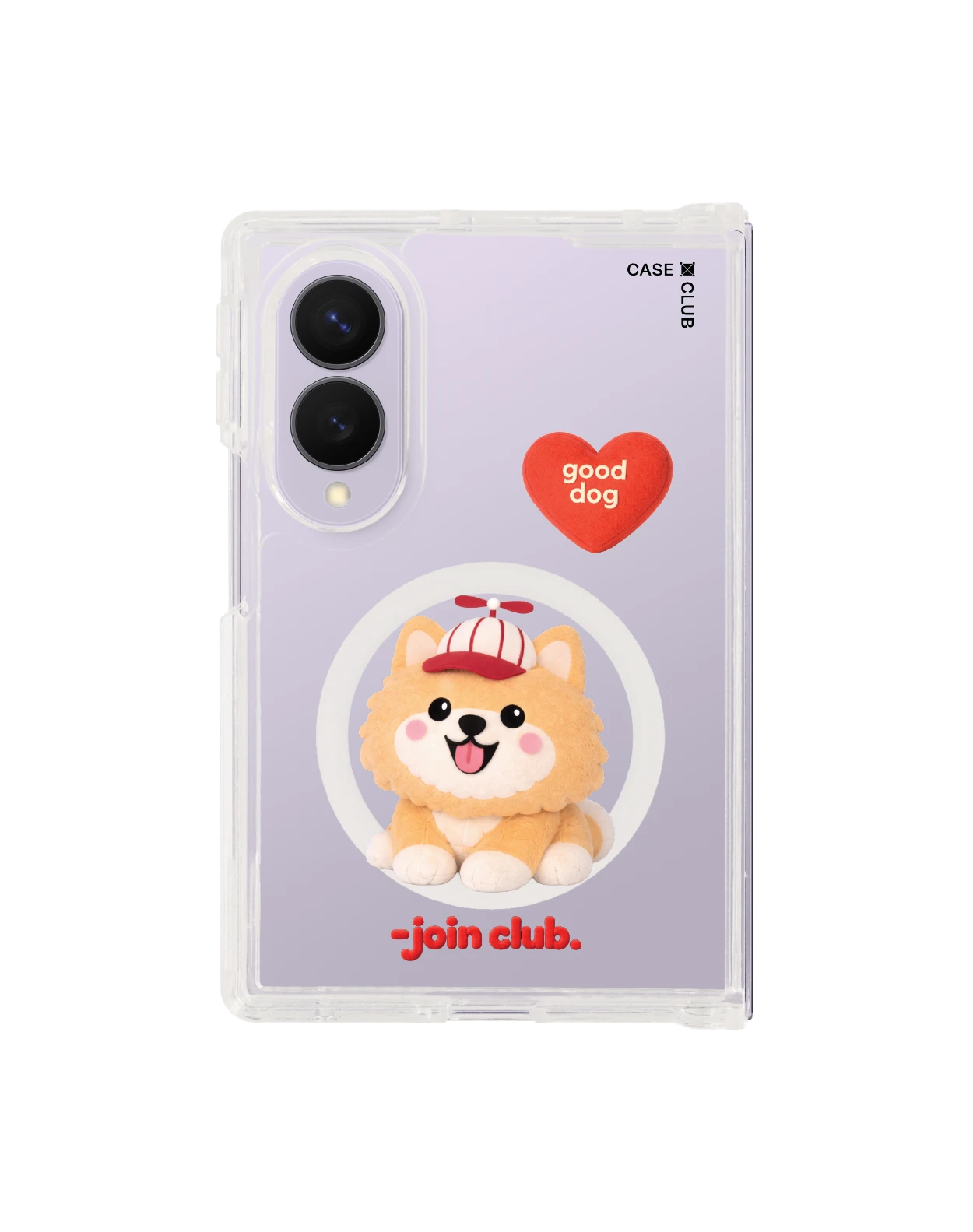 เคสใส samsung galaxy z fold 8 magsafe jtc heartful ปอมเมอเรเนียน