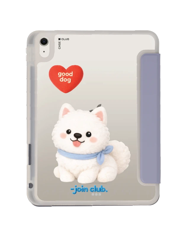 เคสใส ipad air4/5/6/7 11" 2025 (m2/m3) สีม่วง join the club heartful ซามอยด์