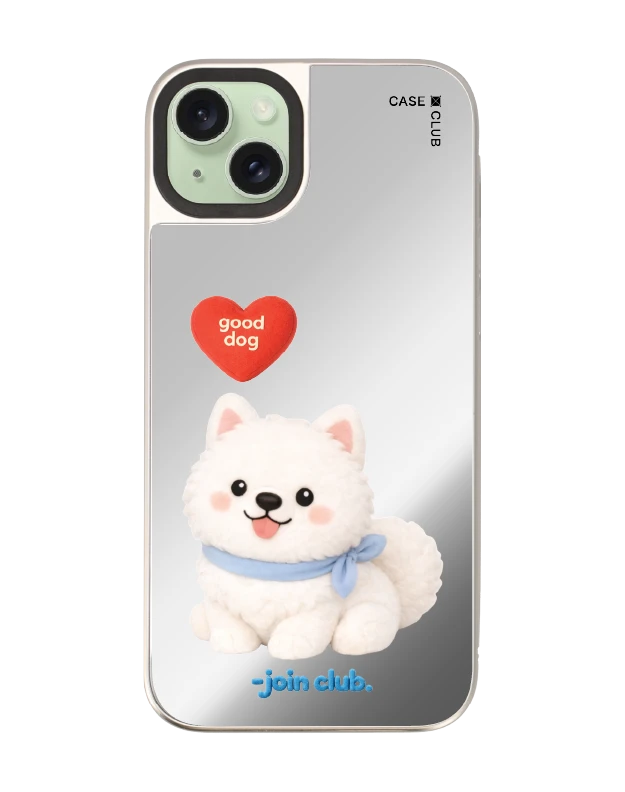 iphone 15 plus mirror magsafe join the club heartful samoyed