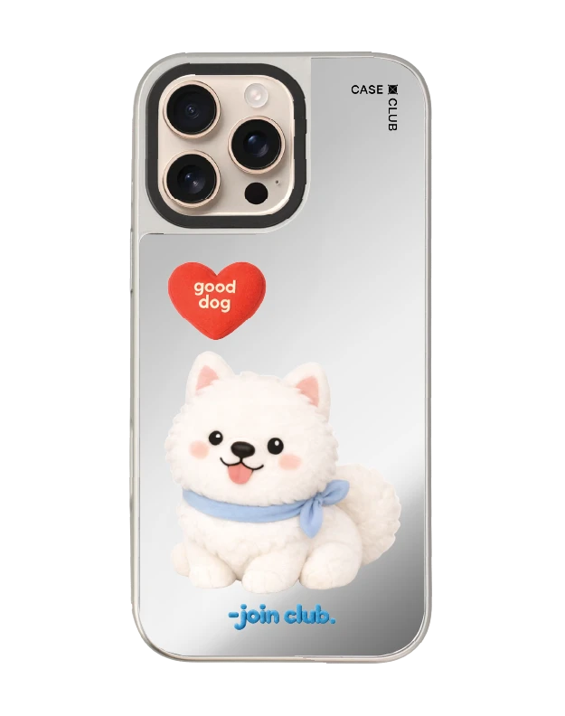 iphone 16 pro max mirror case magsafe join the club heartful samoyed
