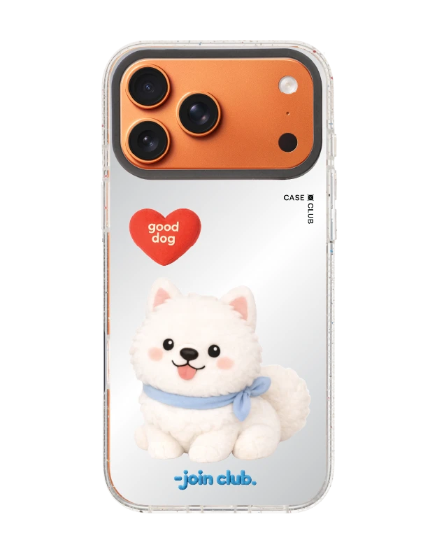 iphone 17 pro max clear mirror magsafe join the club heartful samoyed