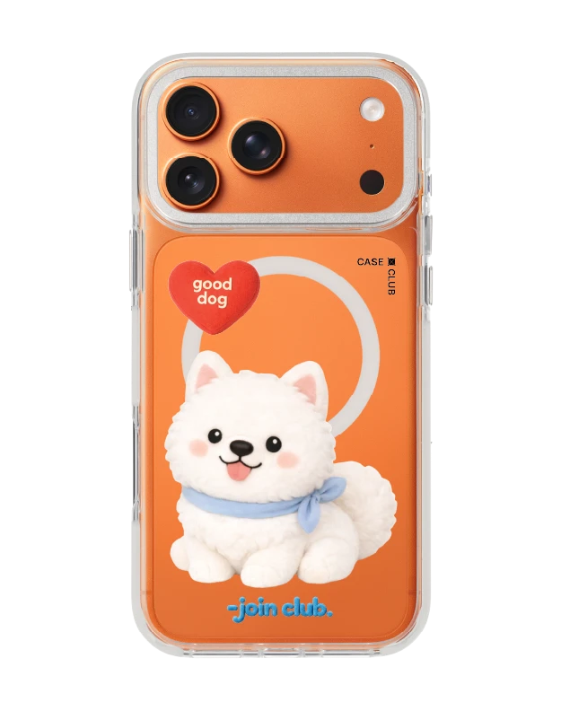 เคสใส iphone 17 pro max magsafe สีขาว join the club heartful ซามอยด์