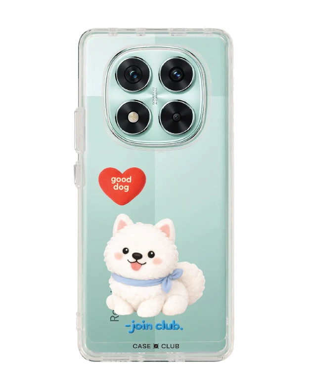 redmi note 14 pro clear case join the club heartful samoyed
