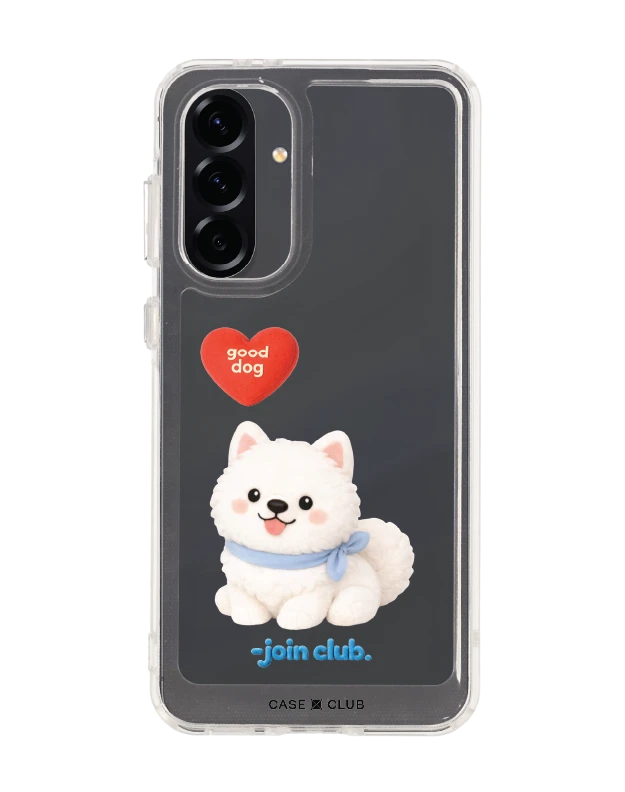 samsung galaxy a56 clear case join the club heartful samoyed