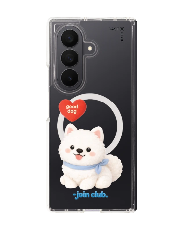 samsung galaxy z fold 7 clear magsafe join the club heartful samoyed