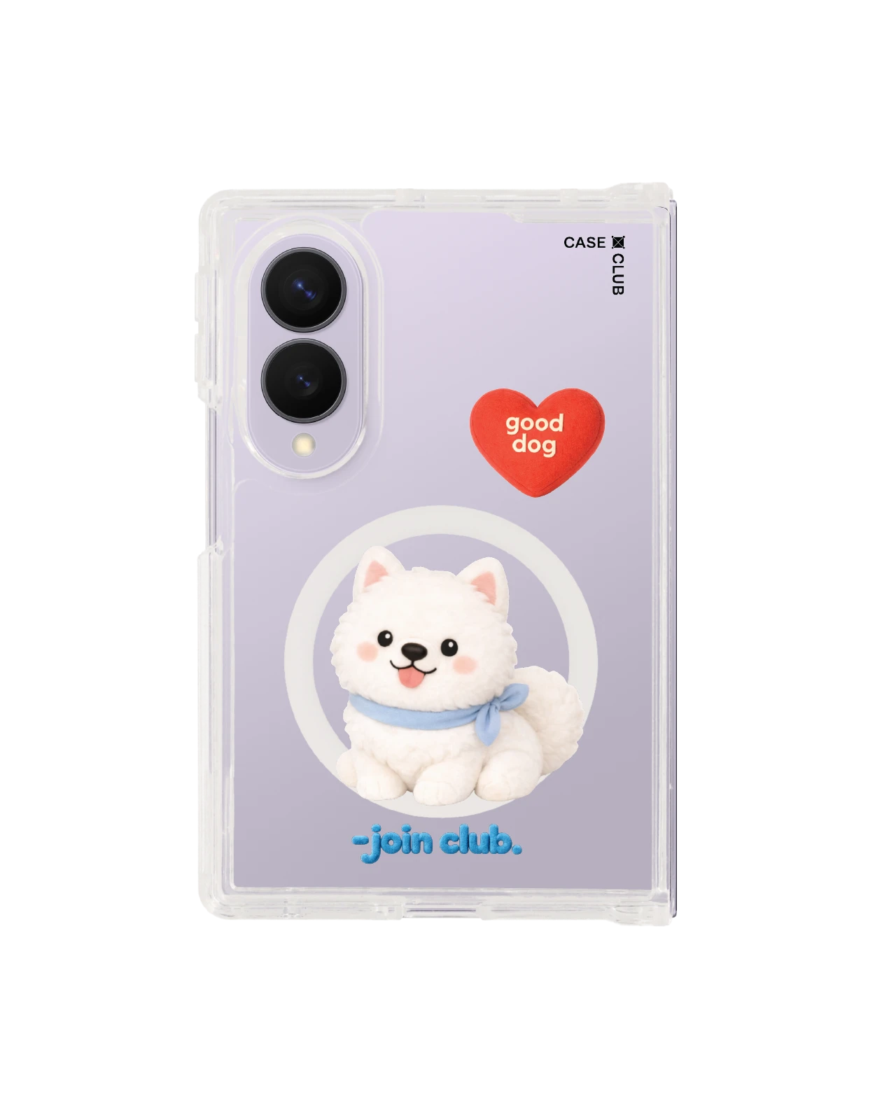 เคสใส samsung galaxy z fold 8 magsafe jtc heartful ซามอยด์