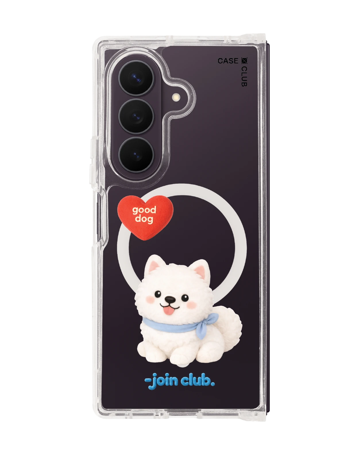 เคสใส samsung galaxy z fold 8 ultra magsafe jtc heartful ซามอยด์