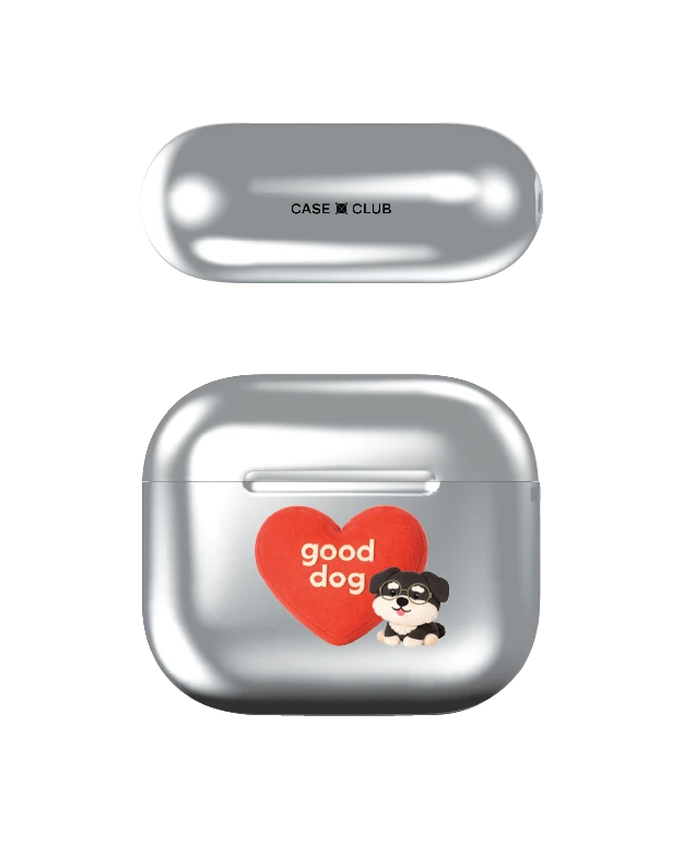 เคสสีเงิน airpods รุ่น 3 join the club heartful ชเนาเซอร์