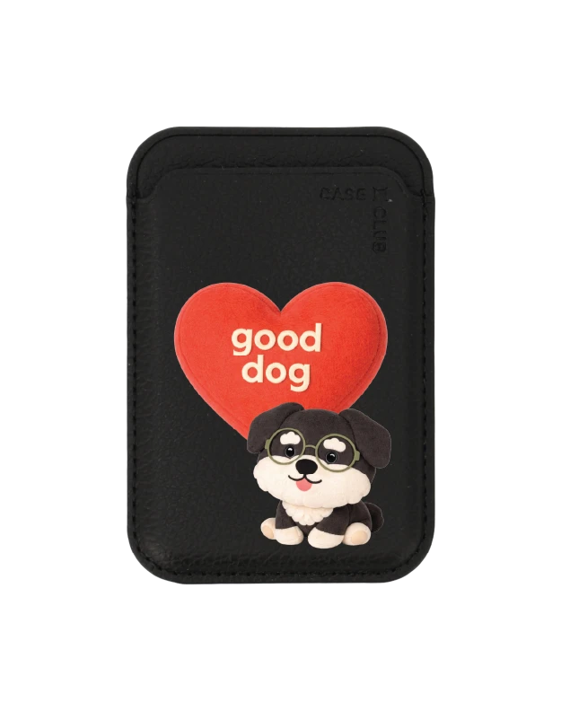 กระเป๋าใส่บัตร magsafe ดำ join the club heartful ชเนาเซอร์