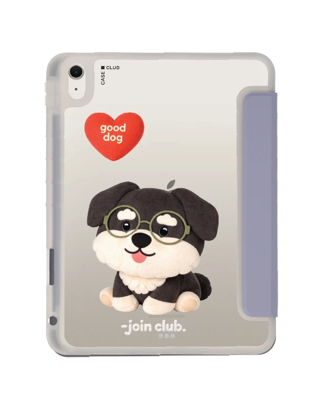 เคสใส ipad air4/5/6/7 11" 2025 (m2/m3) สีม่วง join the club heartful ชเนาเซอร์