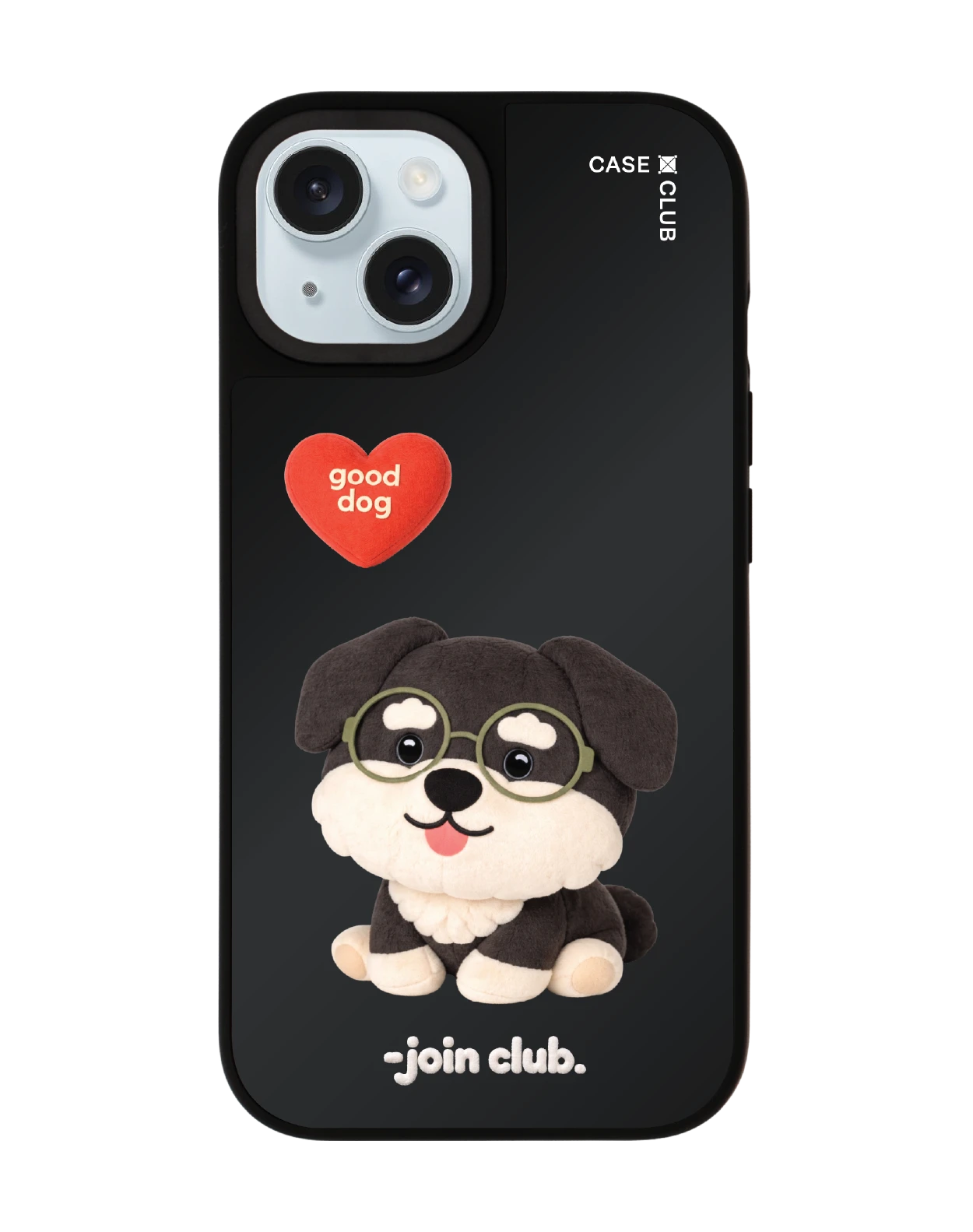 เคสกระจก iphone 15 matte magsafe join the club heartful ชเนาเซอร์