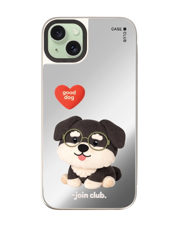 iphone 15 plus mirror magsafe join the club heartful schnauzer