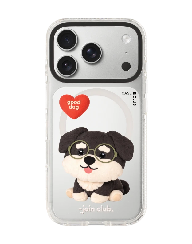 iphone 17 pro clear case magsafe shield join the club heartful schnauzer