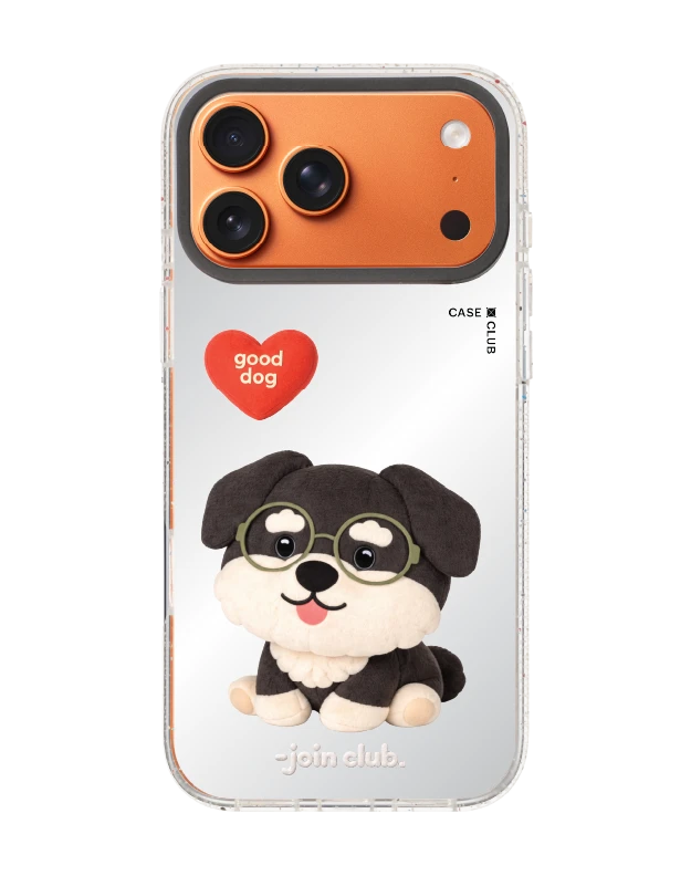 iphone 17 pro max clear mirror magsafe join the club heartful schnauzer