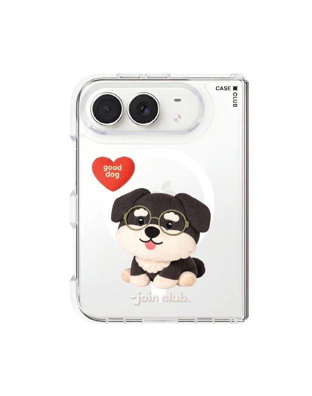 iphone duo clear magsafe join the club heartful schnauzer