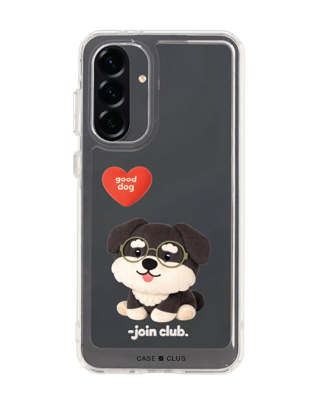 samsung galaxy a56 clear case join the club heartful schnauzer