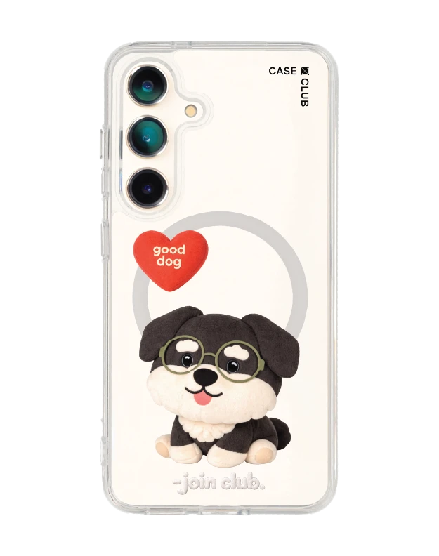 samsung galaxy s25 clear magsafe join the club heartful schnauzer