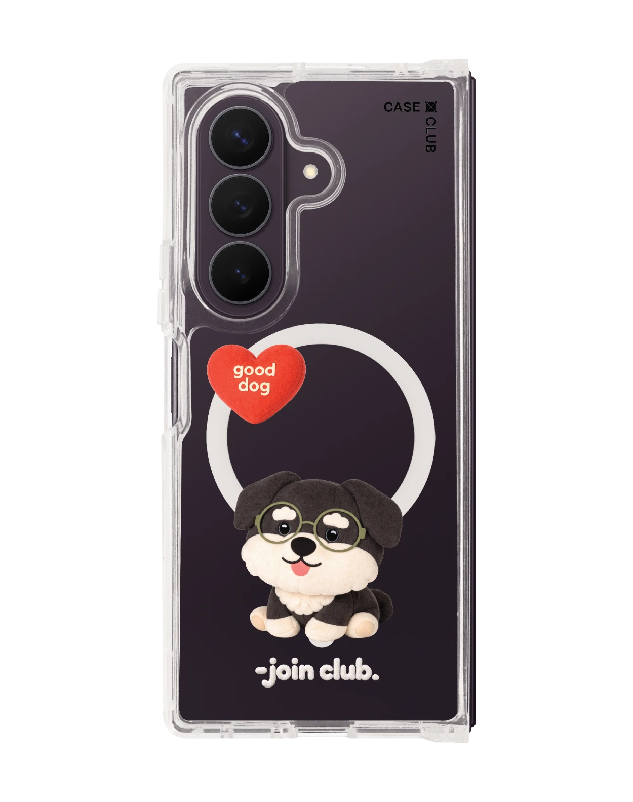 samsung galaxy z fold 8 ultra clear magsafe join the club heartful schnauzer