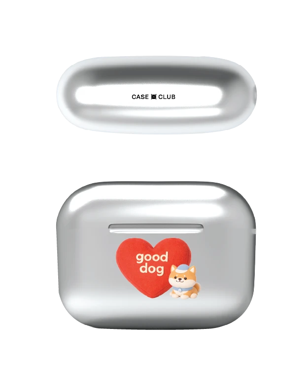 airpods pro 2 silver case join the club heartful shiba